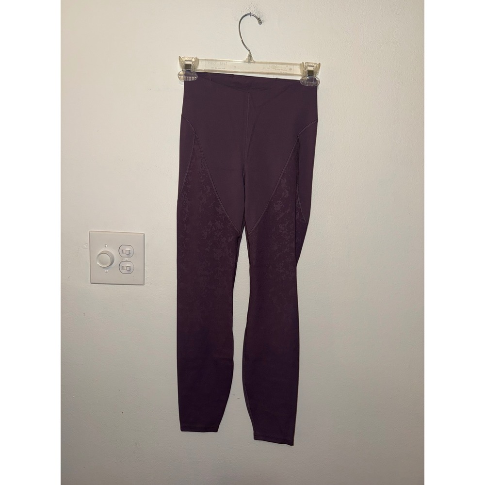 Lululemon LAB Embossed Nulu Yoga Tight 25" Trace Print Dusty Amethyst Size 4 NWT